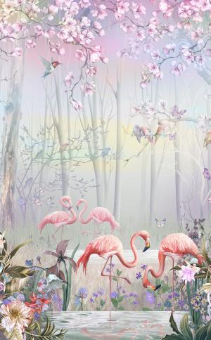 Фламинго в весеннем саду 8179-М