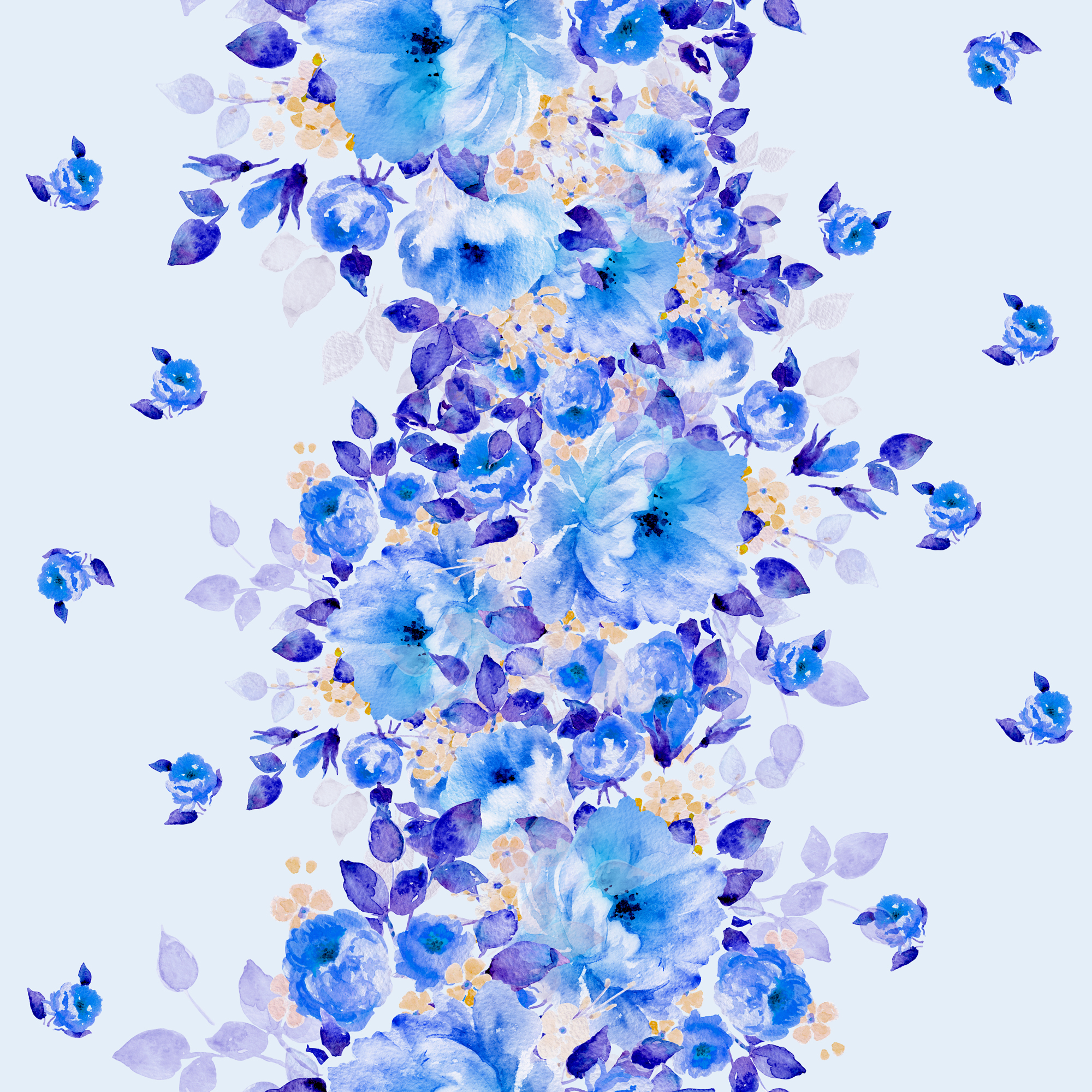 Синие цветы 6-097