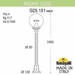Наземный фонарь Globe 250 G25.151.000.VXE27