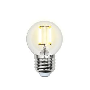 Лампочка светодиодная  LED-G45-6W/WW/E27/CL GLA01TR картон