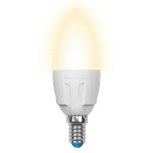 Лампочка светодиодная  LED-C37 7W/WW/E14/FR PLP01WH картон
