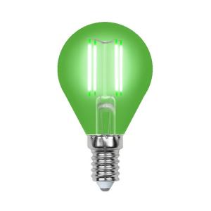 Лампочка светодиодная  LED-G45-5W/GREEN/E14 GLA02GR картон