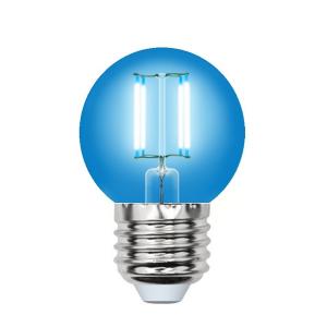 Лампочка светодиодная  LED-G45-5W/BLUE/E27 GLA02BL картон