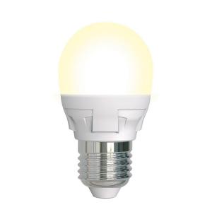 Лампочка светодиодная  LED-G45 7W/3000K/E27/FR/DIM PLP01WH картон