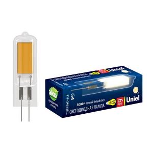 Лампочка светодиодная  LED-JC-220/6W/3000K/G4/CL GLZ08TR картон