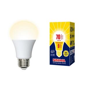 Лампочка светодиодная  LED-A60-9W/3000K/E27/FR/NR картон
