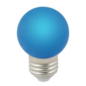Лампочка светодиодная  LED-G45-1W/BLUE/E27/FR/С