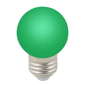 Лампочка светодиодная  LED-G45-1W/GREEN/E27/FR/С